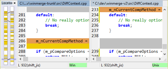 Volet Emplacement avec diff d�plac�e